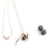 NEW  Sterling Silver Oil Diffuser Necklaces and Bracelets for Essential Oil Aromatherapy with Real Natural Lava Rock | Minimalist Designs | 9 DESIGNS FOR WOMEN | Gift Box Included