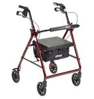 McKesson Rollator 300 lbs. Aluminum 32 to 37 Inch Handle Height