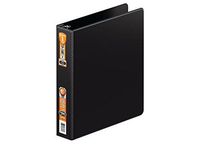 Wilson Jones Heavy Duty No-Gap Round Ring Binder, 1.5 Inch Capacity, Letter Size, Black (W364-34NBPP)