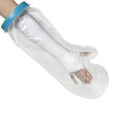 Adult Arm Shower Cast Cover - Best Seal Watertight Protection, Clear Waterproof Bandage Protector for Hand, Wrist, Finger Wound in Bathing, 100% Reusable (Medium Arm)