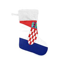 Personalized Christmas Stocking Stylish Croatian Flag Country Map Santa Xmas Tree Decor Socks Gift Kids Fireplace/Restaurant/Hotel/Club/bar
