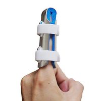 Sixport Finger Splint, Adjustable Aluminium Support Trigger, Mallet Finger Brace Pain Relieve Rheumatoid Arthritis Post Operative Care, M