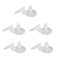 Andux 5 Pair Silicone Thong Sandal Toe Protectors Clear Flip-Flop Sandal Toe Guards Cushions FHQD-01