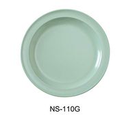 Yanco NS-110G Nessico Round Dinner Plate, 10.25" Diameter, Melamine, Green Color, Pack of 24