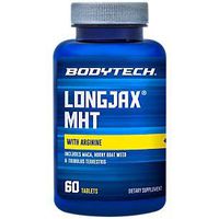 BodyTech LongJax MHT with Arginine Includes Maca, Horny Goat Weed, Tribulus Terrestris for Men's Health (60 Tablets)