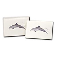 Earth Sky + Water - Bottlenose Dolphin Notecard Set - 8 Blank Cards with Envelopes