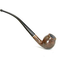 Heather Wood Tobacco Pipe, Portable Solid Wood Vintage Tobacco Pipe, No Filter Required (Color : C)
