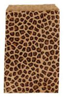 888 Display - 200 pcs of 8.5" x 11" Leopard Tone Paper Gift Bags Shopping Sales Tote Bags