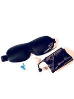 #1 Memory Foam Sleep Mask by Eazy Sleeperz with FREE Ear Plugs and Carry Pouch Breathable and Fully Adjustable for Ultimate Comfort Blink Freely with TOTAL Blackout by Eazy Sleeperz