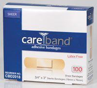 Aso Corporation CBD2018 Bandage Sheer Strip Adhesive 3/4x3 1200/Ca