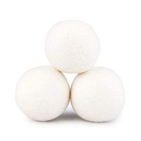 Nacome Wool Dryer Balls,Anti Static Large Felted Wool Clothes Dryer Balls-Pack of 6,6CM (White)