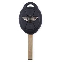 New Keyless Repair Uncut Entry Remote Key Fob Shell Case replacement fit for BMW Mini Cooper S R50 Black