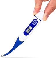 Digital Thermometer, Soft Head Rectal and Oral Thermometer for Adults and Babies, Precision Thermometer for Fever - Accurate and Fast Readings with Fever Indicator