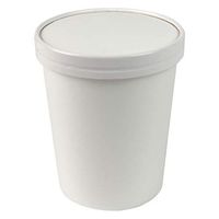 32 oz Quart Freezer Containers And Lids - Compostable Eco Friendly Paper Cups - With Non-vented Lids To Prevent Freezer Burn Perfect For Ice Cream! Frozen Dessert Supplies - 10 Count