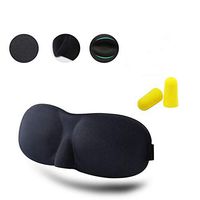 3D Contoured Night Sleep Eye Mask - 2 Pack For Travel Shift Work Naps Lightweight Comfortable & Super Soft Eye Mask With Adjustable Strap No Pressure Breathable Memory Foam On Your Eyeballs