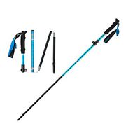 Chunse Folding Collapsible Trekking Pole Climbing Stick with EVA Foam Handle, Adjustable Alpenstocks for Travel Hiking Climbing Backpacking Walking,Blue,S