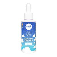 Wink Naturals Kids Sleep Drops, Natural Sleep Aid with 1mg Per Serving of Liquid Melatonin for Kids, Drug-Free and Non-Habit Forming (2 fl oz, Yummy Berry Flavor)
