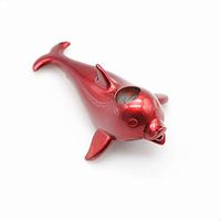 Dolphin Pipe Portable Pendant Mini Pipe, Surprise Gift for Family and Friends (Color : Red)