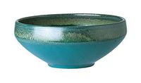 Bowl Retro Breakfast Bowl Dessert families soup bowl ceramic bowl business Household tableware, retro bowl (Color : Blue, Size : 10.86CM)