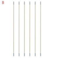 Tuscom Dryer Cleaning Brush Extension Rods Extends Up to 16 Feet Synthetic Brush Head Extender Rods - Dryer Replacement Parts (6 Pieces)