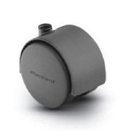 Shepherd Pacer 60mm Hooded Twin Wheel Swivel 2-1/2" Replacement Caster w No Stem