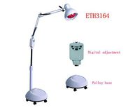 Elitzia ETH3164 Stand Infrared Thermal Heating Lamp Relaxing Body Easy Operate Lay Down Or Sit Floor White Color Digital Adjustment and Pulley Base Type