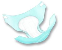 Simplicity 3d Adult Brief Large/45" - 58"/Blue/Pack of 12