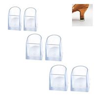 MEABEN 3 Pairs Transparent High Heel Covers Tips Heel Protectors Caps High Heel Grass Stoppers for Women Wedding Outdoor Events, 3 Sizes