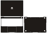 Special Black Leather Skin stickers Cover guard For HUAWEI MateBook X PRO 13.9" 2018 release