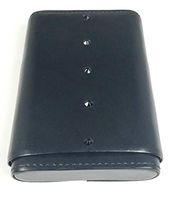 Aficionada Style 5 Cigar Leather Case - Jet