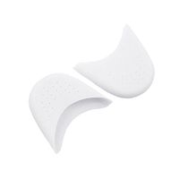 1 Pieces Professional Ballet Dancer Silica-Gel Pointe Shoes Toe Pads Toe Protector with Breathable Hole (White)