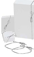 50 Silver 16" Stretch Loops for Jewelry Boxes