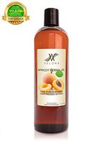100% Natural Apricot Kernel Oil by Velona | All Natural Oil for Soap Making, Massage, Hair, Body, Skin & Face Care| Refined, Cold Pressed | Size: 16 oz