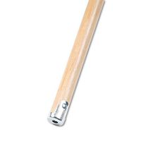 Boardwalk BWK834 Lie-Flat Screw-in Mop Handle, Lacquered Wood, 1 1/8" Diameter x 60" Length, Natural