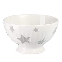 AXZHYX Bowl 4.5 Inch Nordic Style Printed Ceramic Bowl Rice Bowl Creative High-Foot Rice Bowl Couple Bowl of Cereal Bowl 2 Pack Hotel Tableware Home Noodles Boiled Fish Soup Bowl