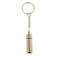 NATFUR Stainless Steel Cigar Punch Metal Cutter Bullet Style Key Chain w/ 8 mm Hole Elegant Novelty Key-Chain Cute for Men Novelty Great Fine Beauteous
