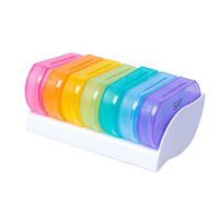 Artibetter Pill Organizer (2 Times a Day), Weekly AM/PM Pill Box for Pills/Vitamin/Fish Oil/Supplements 7Pcs