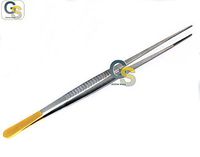 G.S O.R GRADE DEBAKEY ARTERY ATRAUMATIC TISSUE FORCEPS 12" WITH GOLD HANDLE
