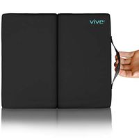 Vive Wheelchair Cushion - Coccyx Orthopedic Seat Pad for Mobility Transport and Office Chair - Comfort Support Pillow for Sciatica Support Lower Back Pain, Stress and Reduced Pressure (20" x 16" x 3")