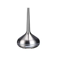 CWH&WEN Essential Oil Diffuser Cool Mist Humidifiers Aroma Aromatherapy Diffusers, Auto Shut Off, Adjustable Mode Aroma Diffuser for Baby, Yoga, Spa, Home, Office,Silver