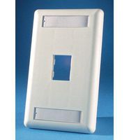 ORTRONICS OR-40300549 FACEPLATE, 1PORT, Ivory