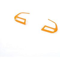 FMtoppeak Orange Steering Wheel Buttons Cover Trim Car Styling Auto Accessories Interior Decoration Sequins for Jeep Renegade 2014 UP