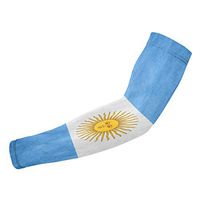 Sincerity First Retro Argentina Flag UV Protection Cooling Arm Sleeves for Sports Driving Men Women