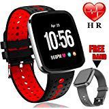 Rightby 2019 Upgrade Kids Smart Watch Phone GPS Tracker Watch-Waterproof 1.44" Touch Screen Kids Wristwatch with Anti-Lost SOS Voice Chat Flashlight Learning Games Toy for 4-12 Years Boy Girl