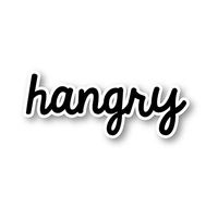 Hangry Sticker Funny Stickers - Laptop Stickers - 2.5" Vinyl Decal - Laptop, Phone, Tablet Vinyl Decal Sticker S1101