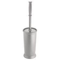 iDesign Kent Toilet Bowl Brush and Holder for Bathroom Storage - Gray