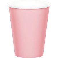 Creative Converting Paper Hot/Cold Cups, 9-Ounce., Classic Pink Color, Package Of 24,   (Pack of 5)