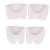 COJOY Silicone Half Toe Sleeve Metatarsal Pads Bunion Forefoot Cushioning 2 Pairs White