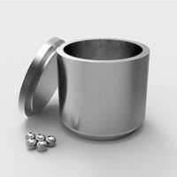 Hanchen 304 Stainless Steel Ball Grinding Jar Bowl Cup for Lab Planetary Ball Mill Grinding Machine 25~1000ml (100ml)