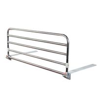 Glzcyoo Foldable Stainless Steel Elderly Bedside Safety Rail Adjustable Bed Rail Guard Safety Side for Home Hospital Hospital Beds with Pad Protector (Color : 90cm)